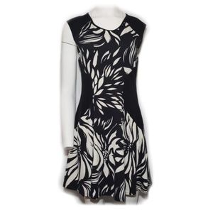 Delaine Black and White Dress